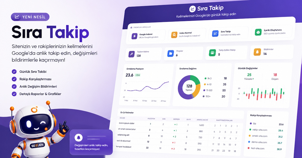 Sıra Takip — Google sıra bulucu ve sıralama takip aracı