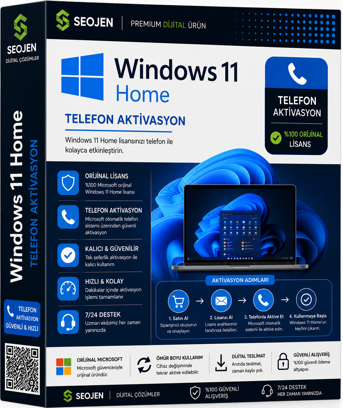 Windows 11 Home - Telefon Aktivasyon