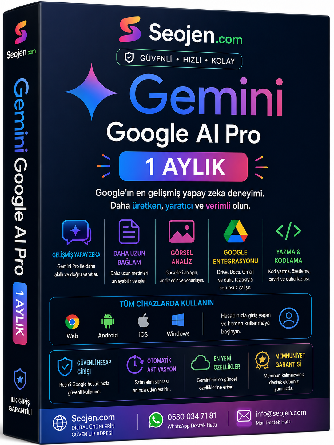 Gemini Google AI Pro - 1 Aylık