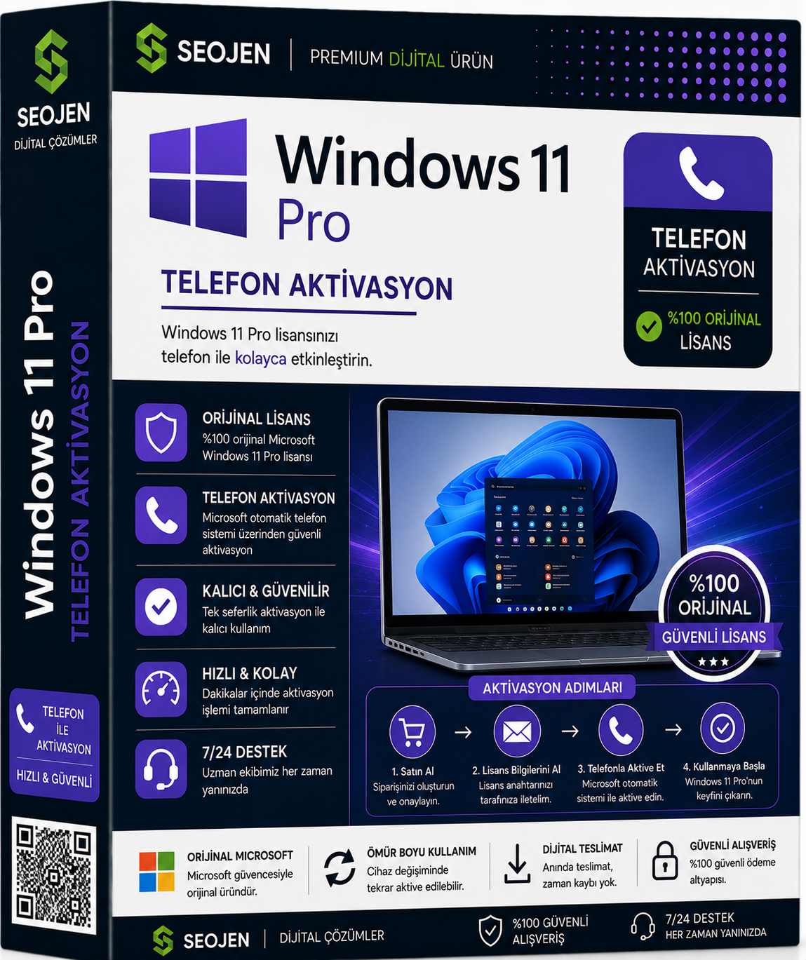 Windows 11 Pro - Telefon Aktivasyon