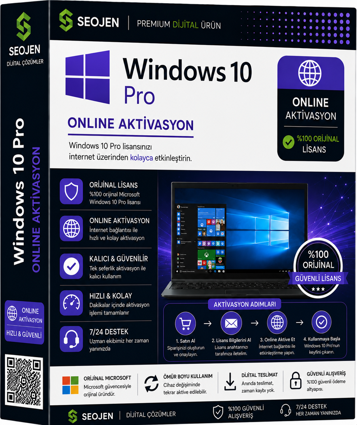 Windows 10 Pro - Online Aktivasyon