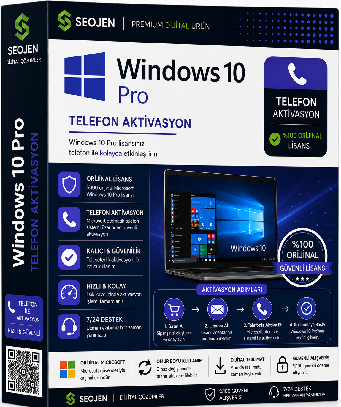 Windows 10 Pro - Telefon Aktivasyon