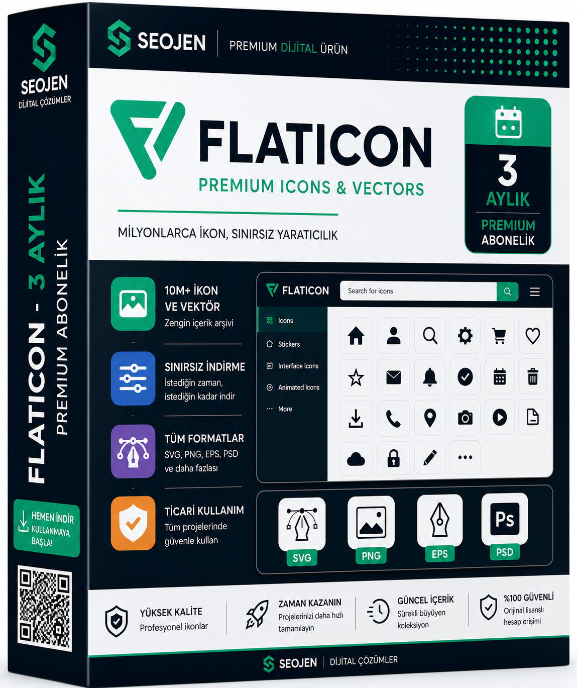 Flaticon - 3 Aylık