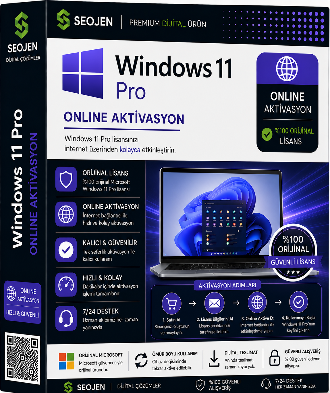 Windows 11 Pro - Online Aktivasyon